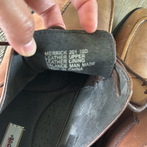 🌟Joseph Abboud 🌟Shoes Merrick 🌟Dress Cognac Oxford Lace Up Brown Mens Size, 10D - Picture 10 of 10